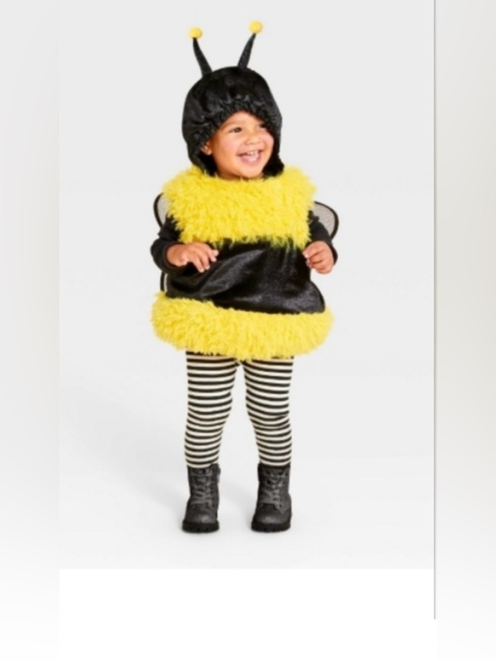 NWT Baby Bumblebee Costume 0-6M Yellow Black Halloween Outfit Cute
